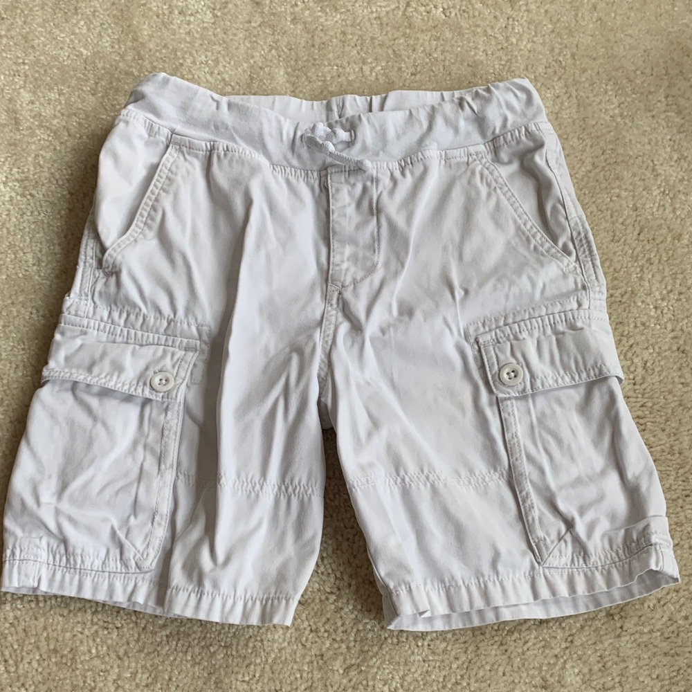 Ralf Lauren Boy’s White Cargo Shorts